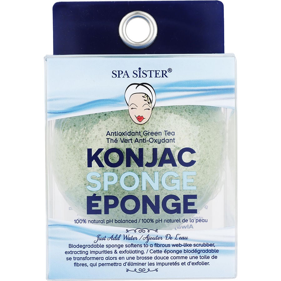 Spa Accessories Konjac Sponge Detoxifying  - Antioxidant Green Tea