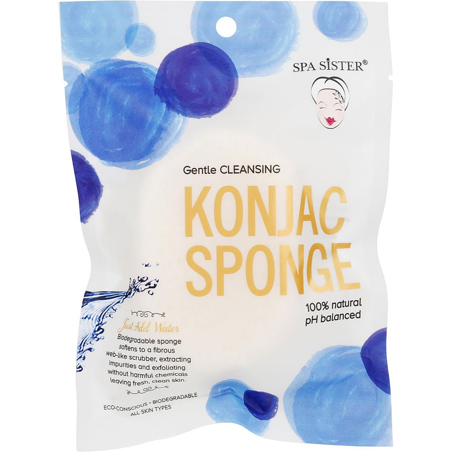 Spa Accessories Konjac Sponge Detoxifying  - Pure White