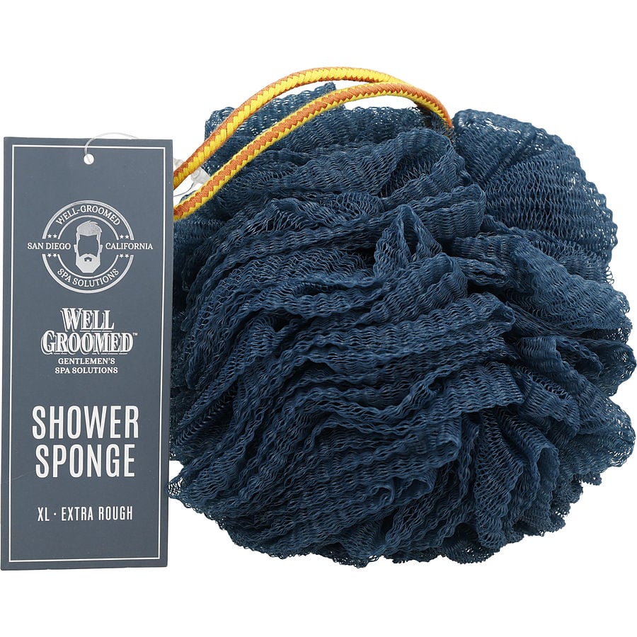 Spa Accessories Gentlemans Well Groomed Extra Rough Shower Sponge (Xl Size) - Dark Teal