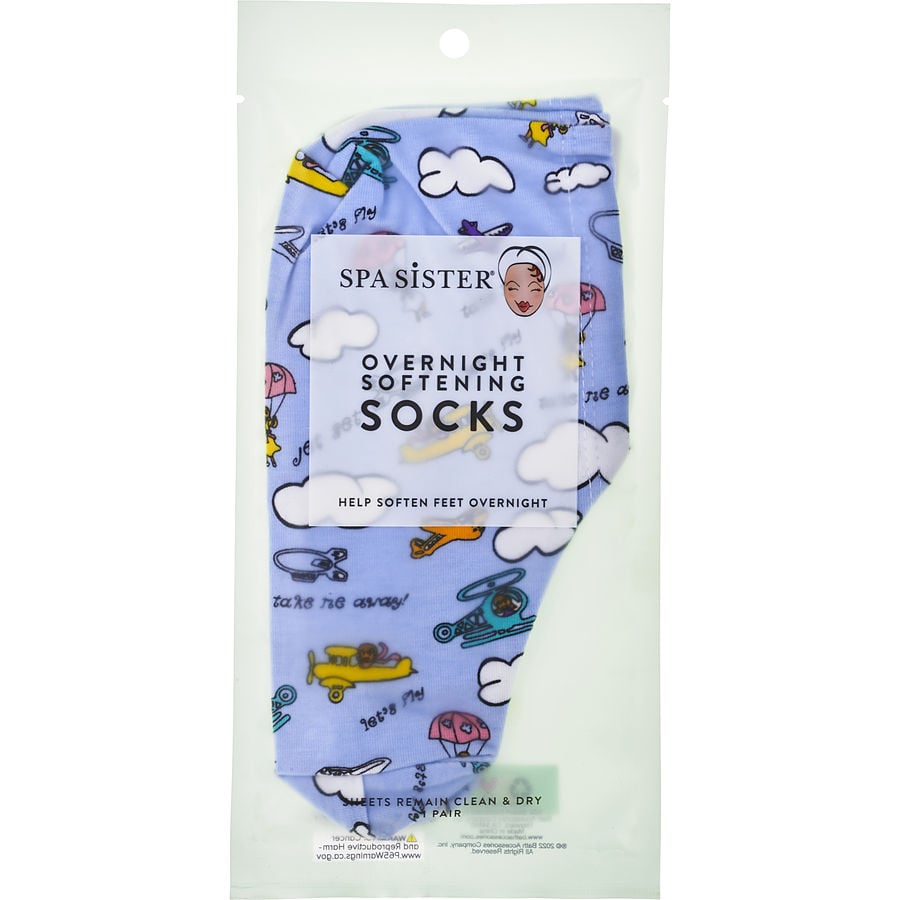 Spa Accessories Spa Sister Overnight Softening Socks - Jet Blue