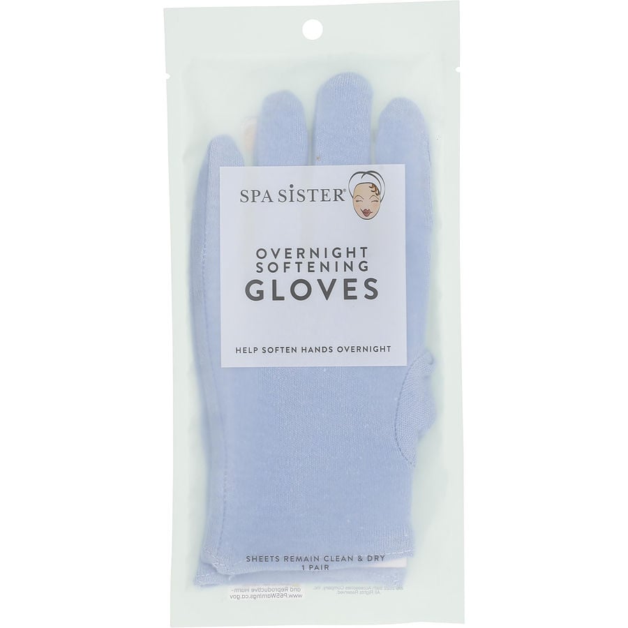 Spa Accessories Overnight Softening Gloves - Blue