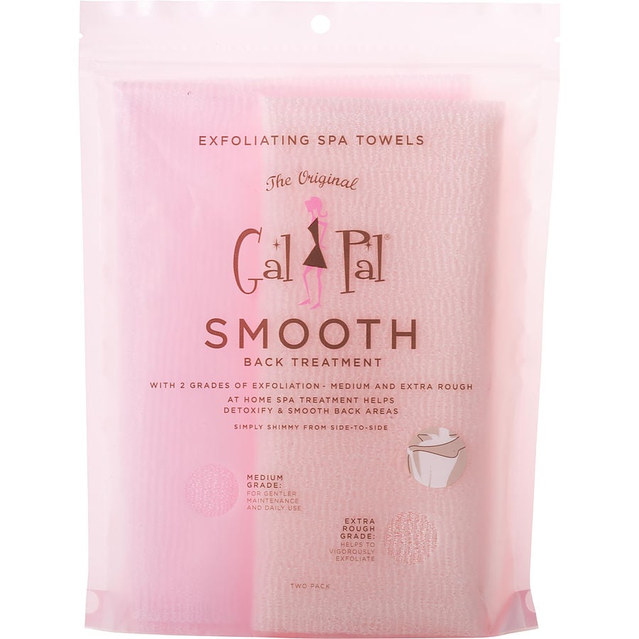 Spa Accessories Gal Pal Smooth Back Treatment - Pink / Soft Cream 2pk