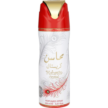 Lattafa Mahasin Crystal By Lattafa Deodorant Spray 6.7 Oz