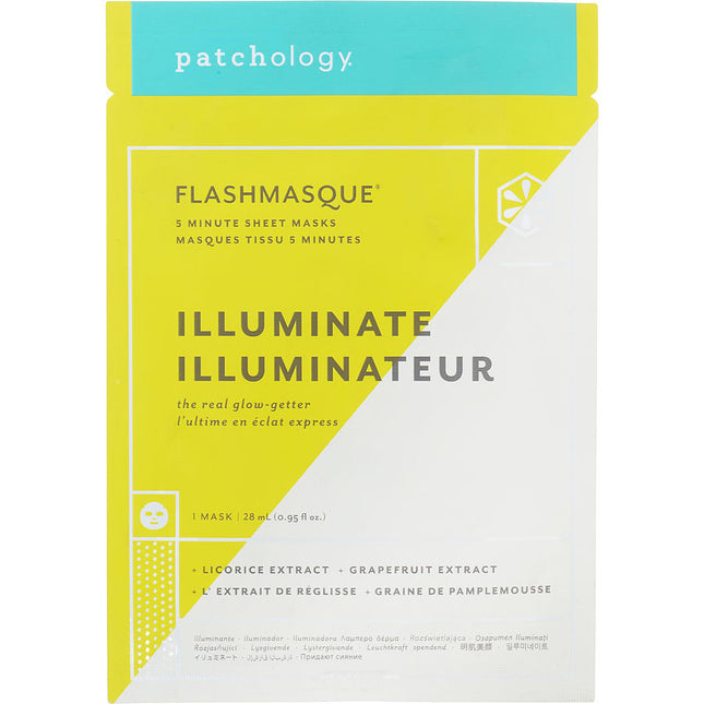 Patchology Flashmasque 5 Minute Sheet Mask - Illuminate -- 1 Pair