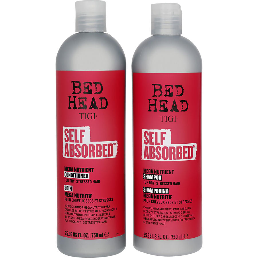 Bed Head Self Absorbed Mega Nutrient Shampoo & Conditioner For Dry Hair Tween Duo 25.36 Oz Tigi