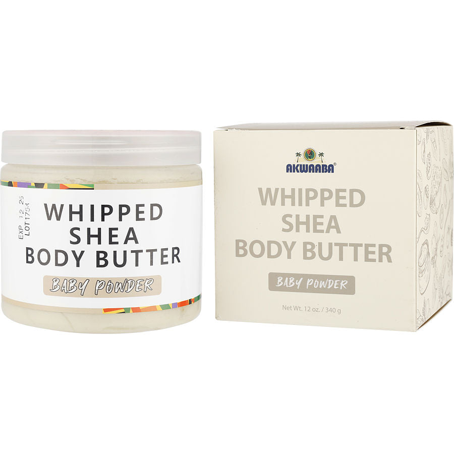 Akwaaba Whipped Shea Butter - Baby Powder 340g/12oz