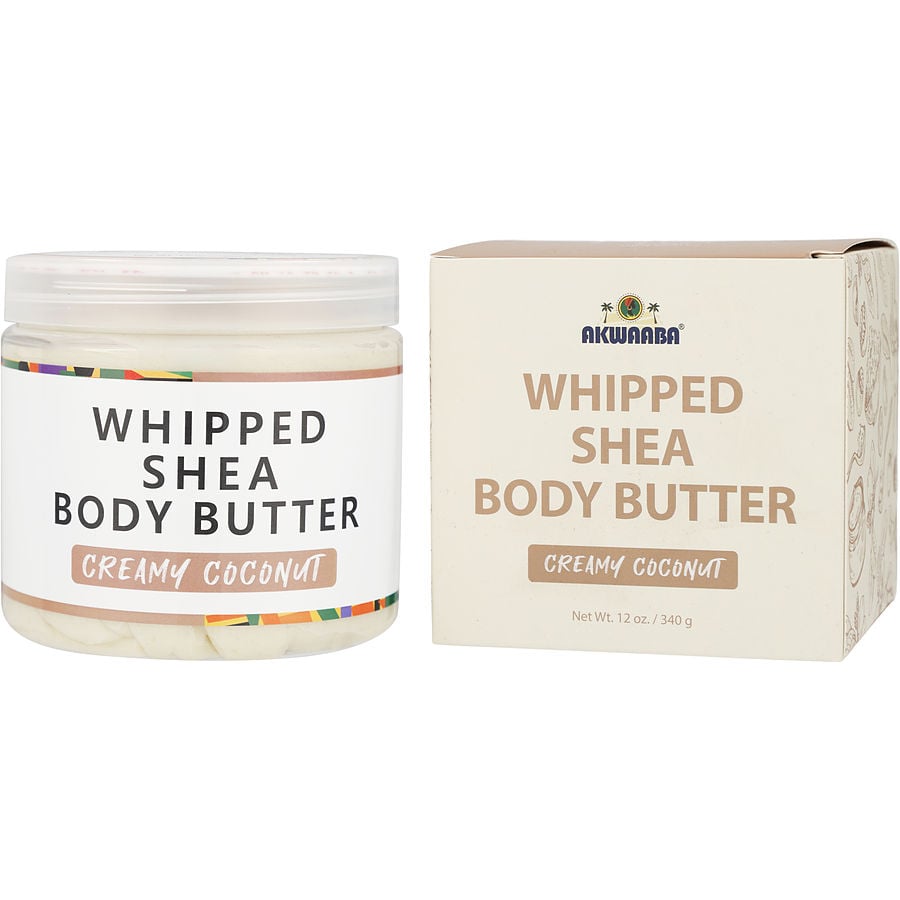 Akwaaba Whipped Shea Butter - Creamy Coconut 340g/12oz