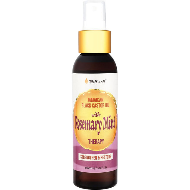 Jamaican Black Castor Oil Spray - Rosemary 4 Oz Well's Oil