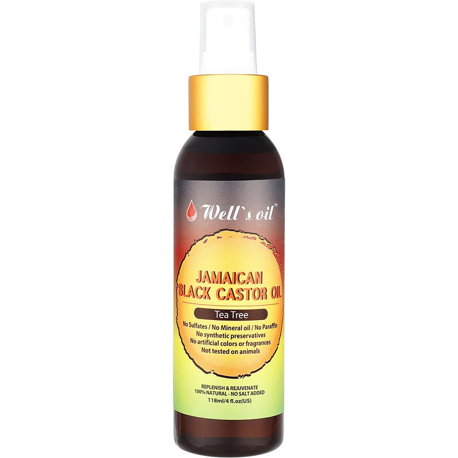 Jamaican Black Castor Oil Spray - Tea Tree 4 Oz Well's Oil