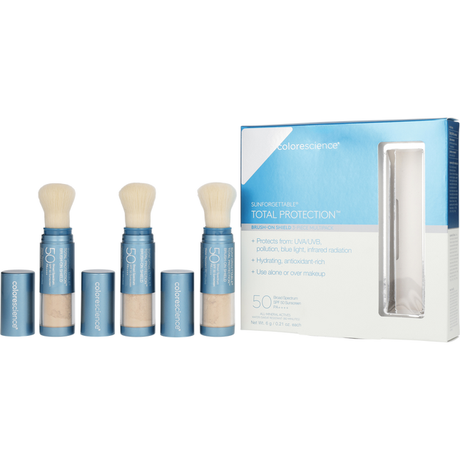 Sunforgettable Total Protection Brush-on Shield Spf 50 - # Tan (multipack) --3x6g/0.21oz Colorescience