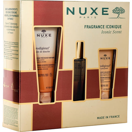Legendary Scent Set: Prodigieux&reg; Le Parfum 30ml +  Prodigieux&reg; Huile De Douche 100ml +   Prodigieux Body Lotion 30ml --3pcs