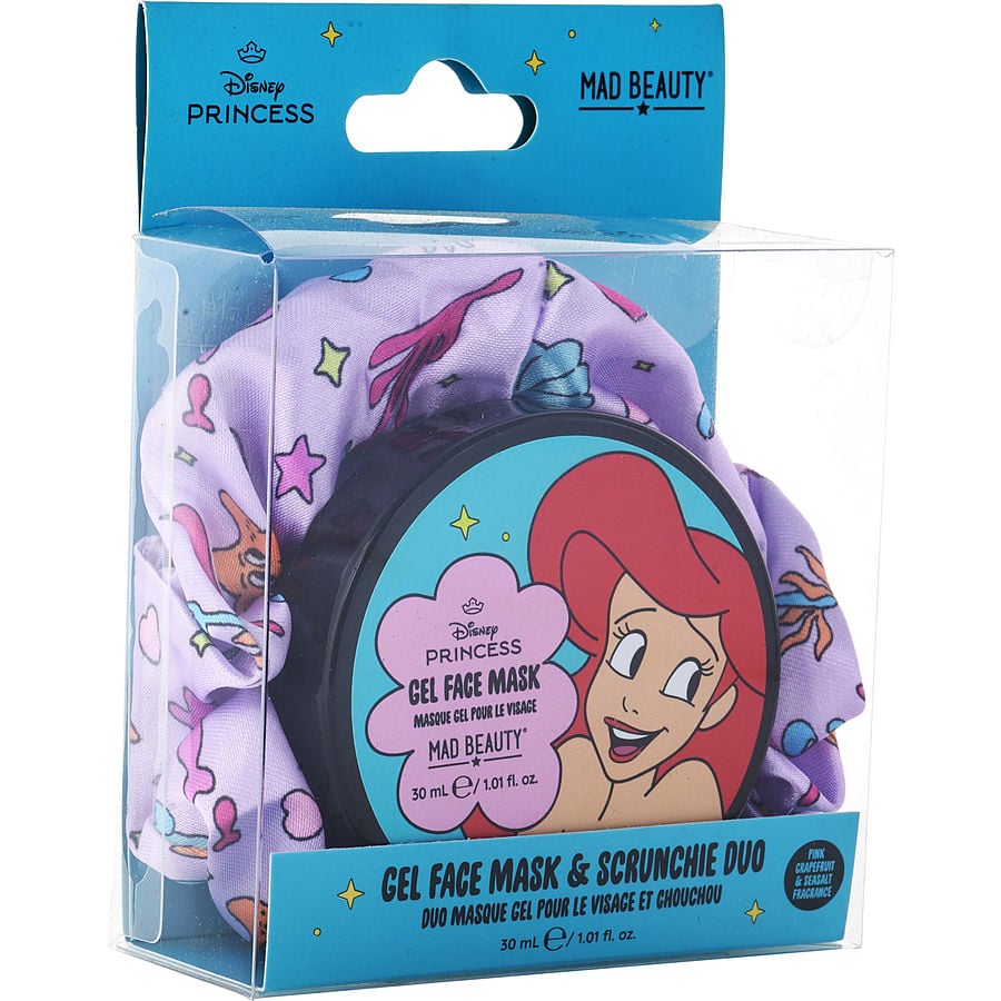 Disney Princess Ariel Duo: Gel Face Mask 30ml + Scrunchie --2pcs Mad Beauty
