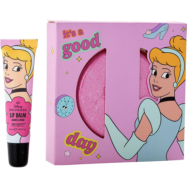 Mad Beauty Disney Princess Cinderella Duo: Bath Fizzer 100g + Lip Balm 10ml --2pcs