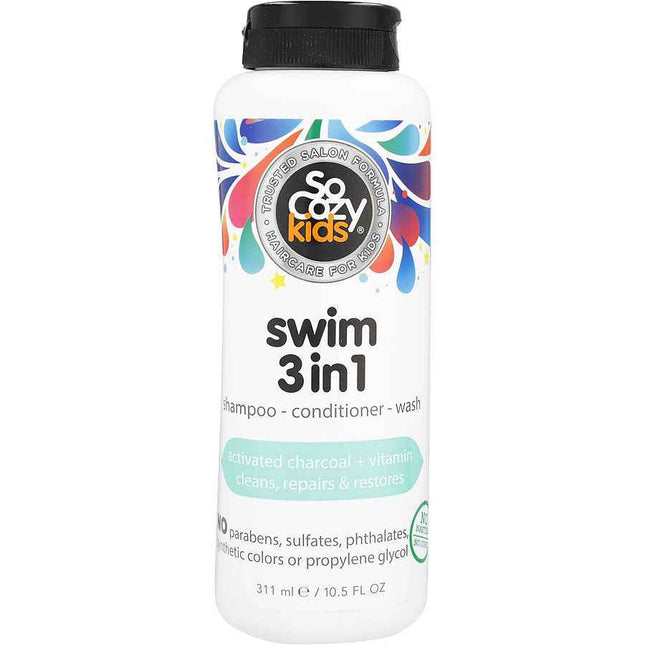Socozy Kids Swim 3 In 1 Shampoo + Conditioner Wash 10.5 oz