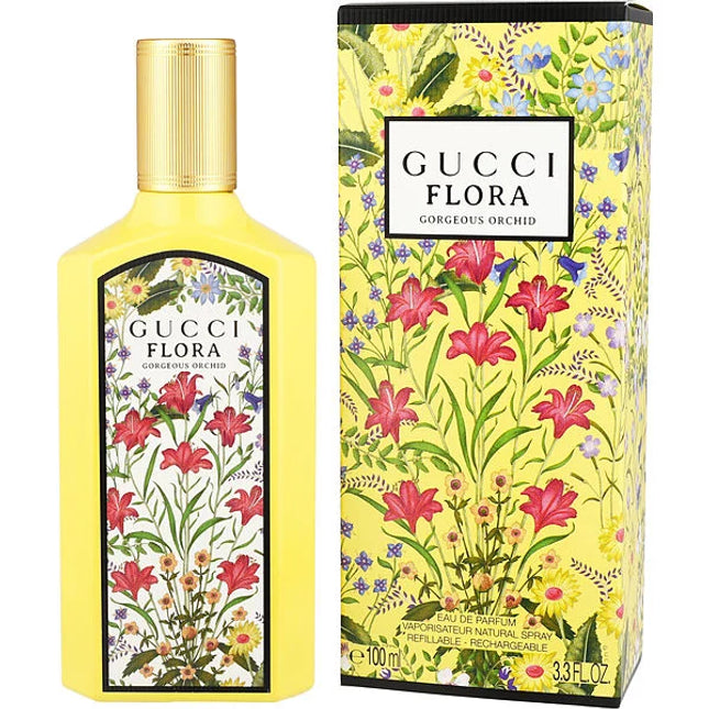 Gucci Flora Gorgeous Orchid By Gucci Eau De Parfum Refillable Spray 3.4 Oz