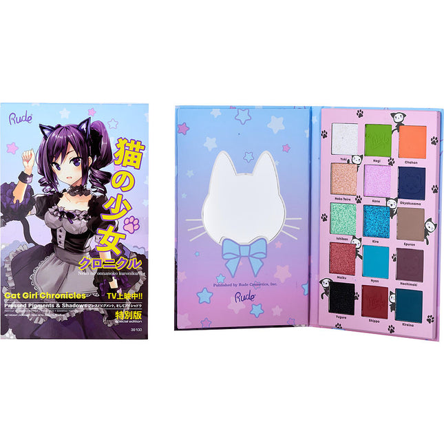 Rude Cosmetics Manga Collection Pressed Pigments & Shadows Palette 21.8g/0.77oz