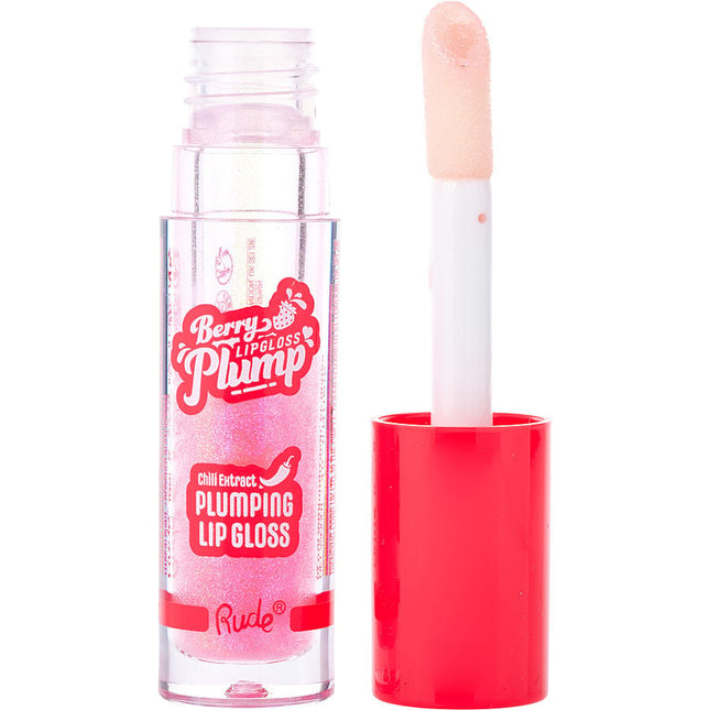 Rude Cosmetics Berry Plump Plumping Lip Gloss - Pink Sugar --4g/0.14oz By Rude Cosmetics Rude Cosmetics