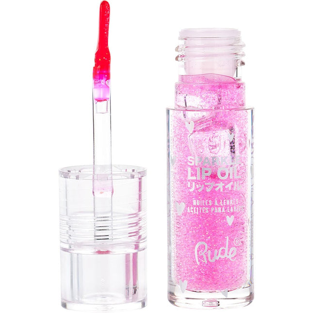 Rude Cosmetics Manga Collection Sparkle Lip Oil - Strawberry --4g/0.14oz By Rude Cosmetics Rude Cosmetics