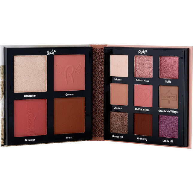 Rude Cosmetics Nude York Face & Eye Palette --25.3g/0.89oz By Rude Cosmetics Rude Cosmetics