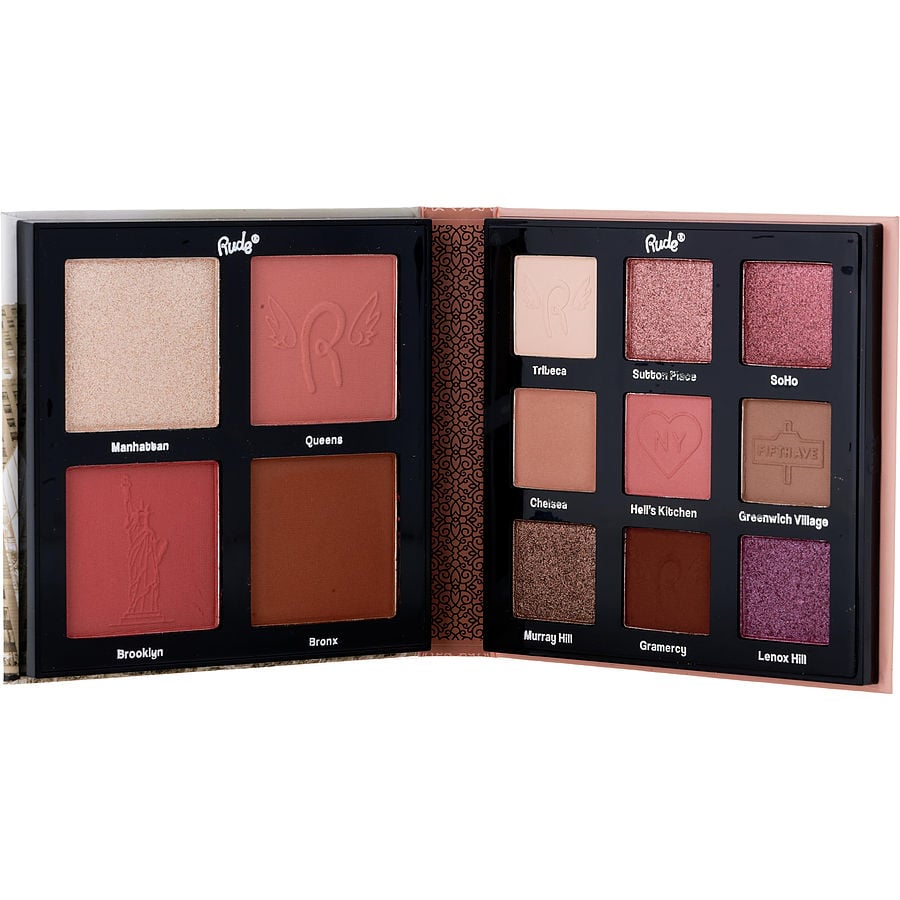 Rude Cosmetics Nude York Face & Eye Palette --25.3g/0.89oz By Rude Cosmetics Rude Cosmetics