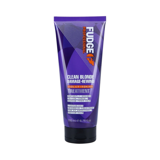 Fudge Clean Blonde Damage Rewind Violet Toning Treatment 200ml for Unisex