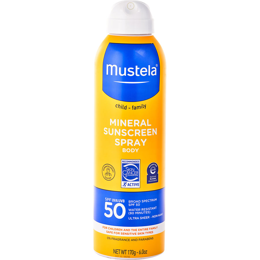 Mustela Broad Spectrum Spf 50 Mineral Sunscreen Spray 170g/6oz