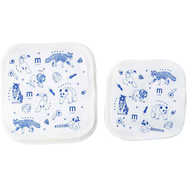 Mustela Reusable Wipes: 3 Larger Size Wipes + Smaller (Total 6 Wipes)