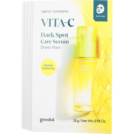 Green Tangerine Vita C Dark Spot Care Serum Sheet Mask --5 Sheets
