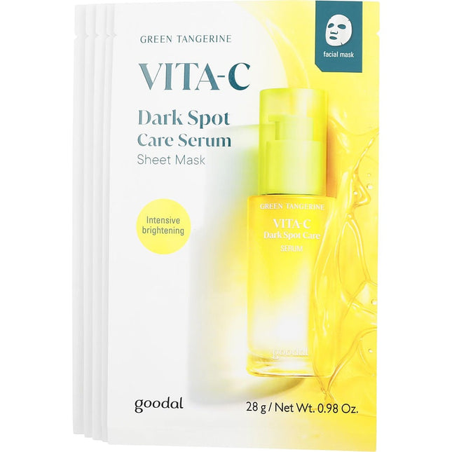Green Tangerine Vita C Dark Spot Care Serum Sheet Mask --5 Sheets