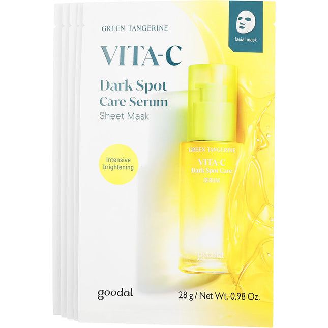 Goodal Green Tangerine Vita C Dark Spot Care Serum Sheet Mask 5 Sheets