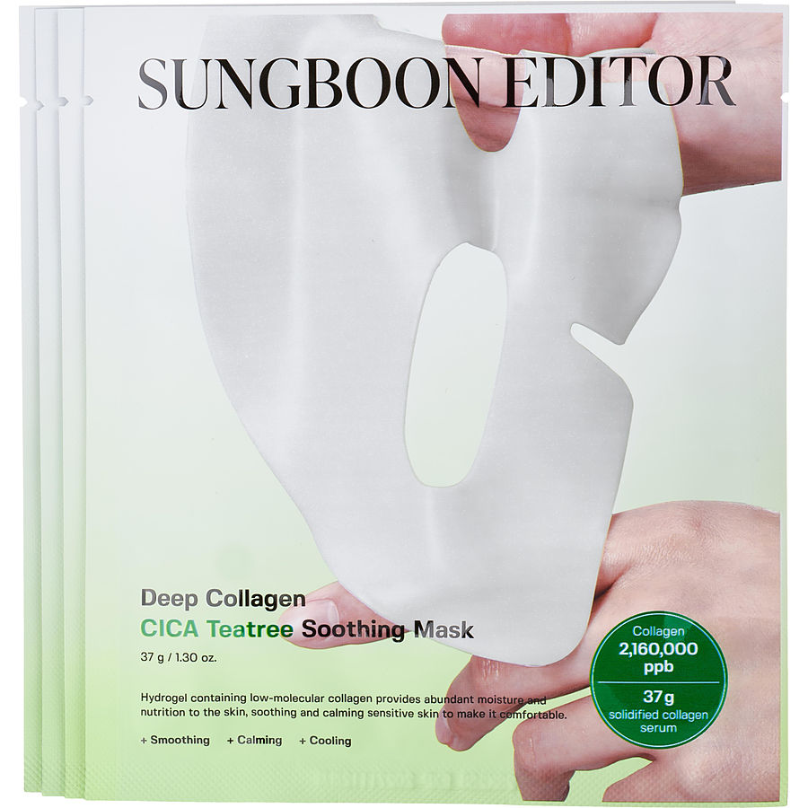Deep Collagen Cica Teatree Soothing Mask --4x37g/1.3oz Sungboon Editor