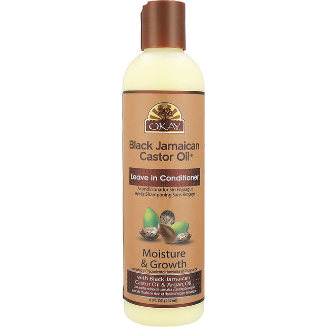Okay Black Jamaican Castor Oil Leave In Conditioner 8 oz
