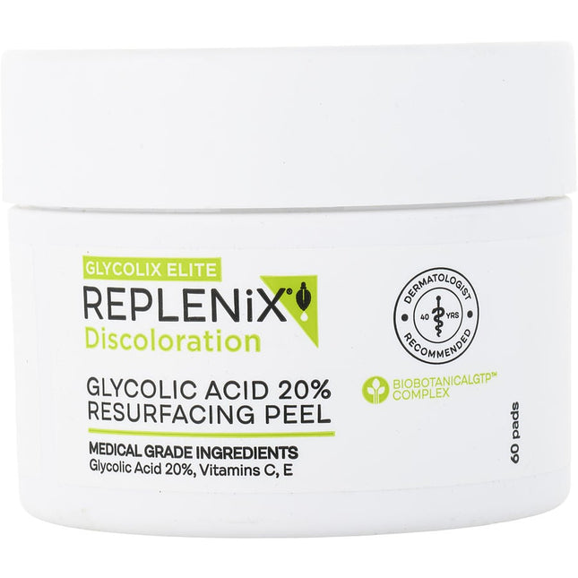 Replenix Discoloration Glycolic Acid 20% Resurfacing Peel 60pads