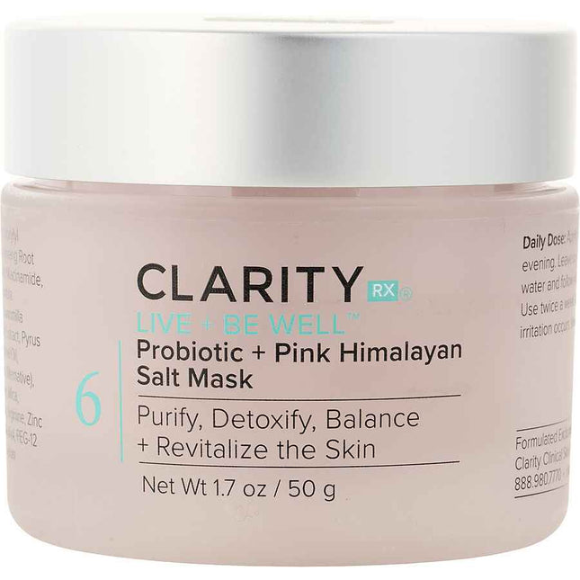 Clarityrx Live + Be Well Probiotic Pink Himalayan Salt Mask 50g/1.7oz
