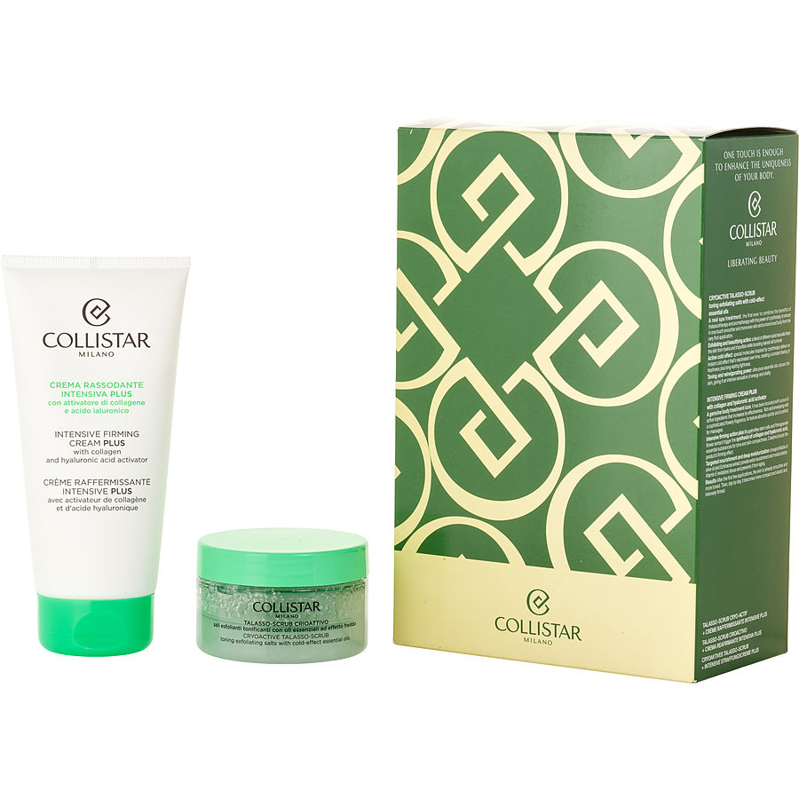 Collistar Body Routine Set: Intensive Firming Cream Plus 175ml + Cryoactive Talasso-Scrub 150g --2pcs
