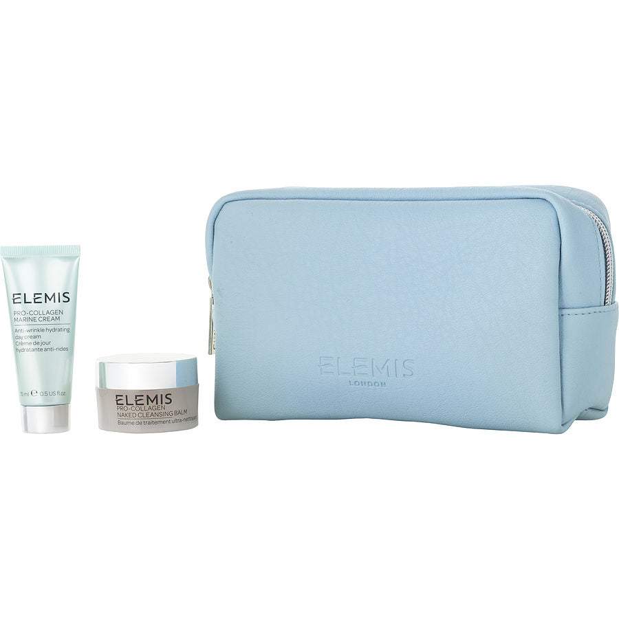 Elemis Pro-Collagen Best Partners Kit: Marine Cream 15ml + Naked Cleansing Balm 20g --2pcs Bag
