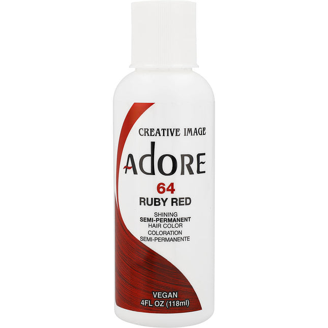 Adore Semi Permanent Hair Color Vegan And Cruelty Free 064 Ruby Red 4 oz
