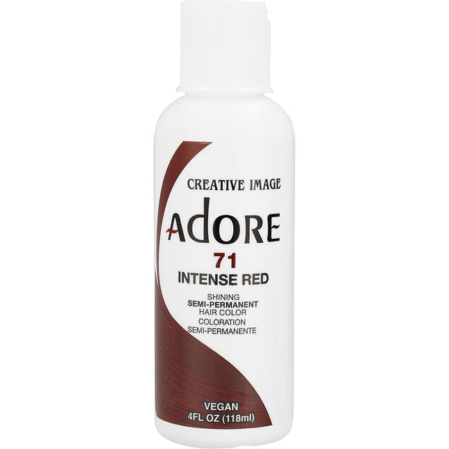 Adore Semi Permanent Hair Color Vegan And Cruelty Free 071 Intense Red 4 oz