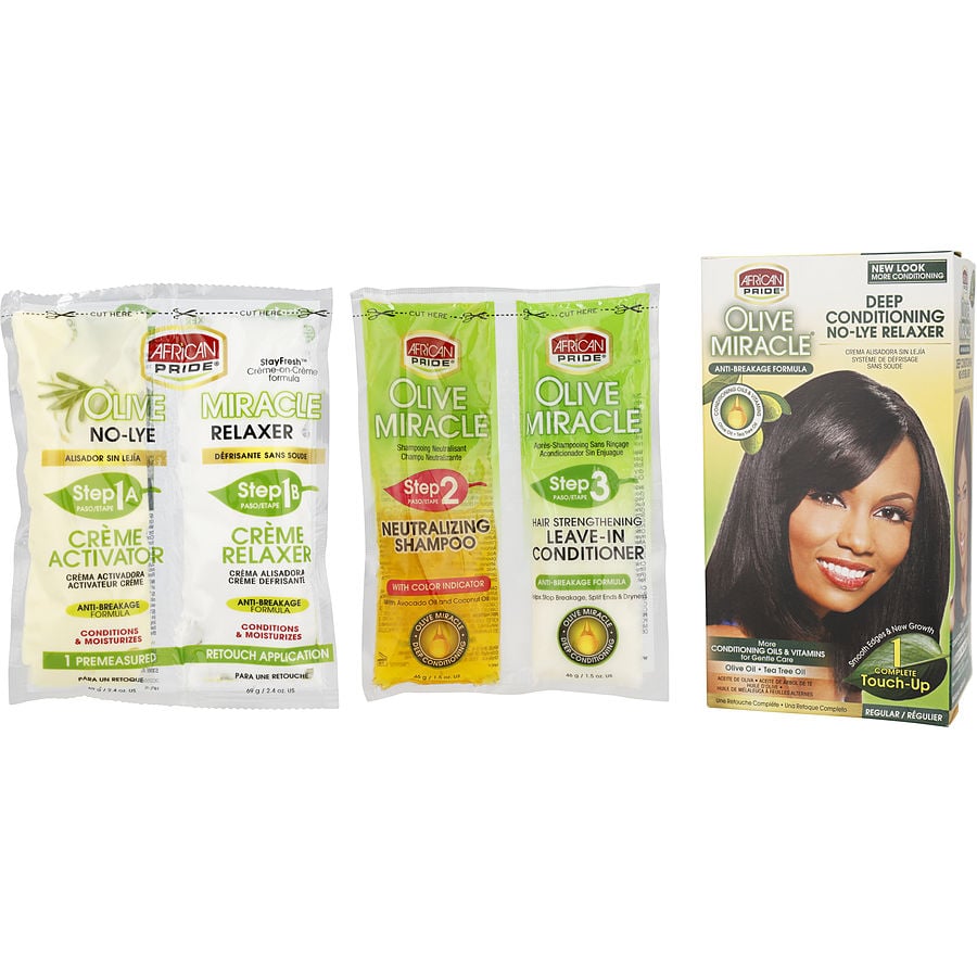 African Pride Olive Miracle 1 Touch Up Kit Regular