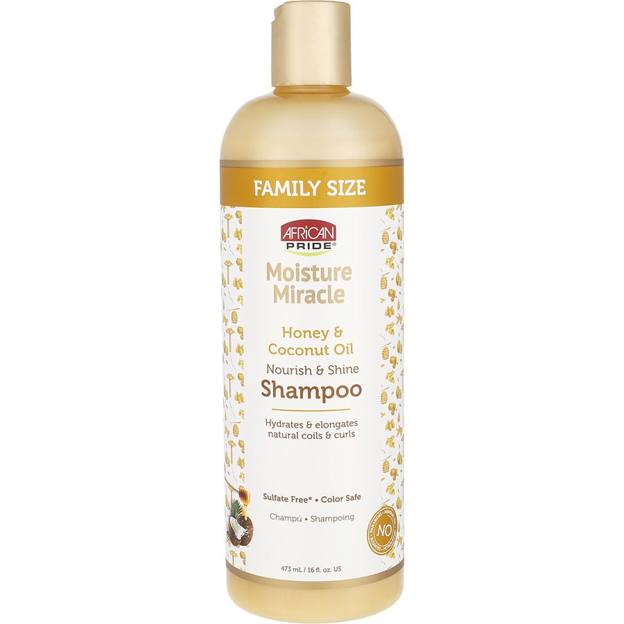 African Pride Moist Miracle Nourish And Shine Shampoo 16 oz
