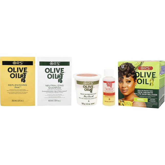Ors Olive Oil Built In Protection New Growth No Lye Hair Relaxer Normal Strength