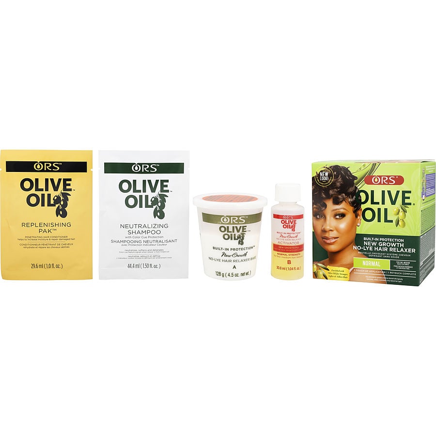 Ors Olive Oil Built In Protection New Growth No Lye Hair Relaxer Normal Strength