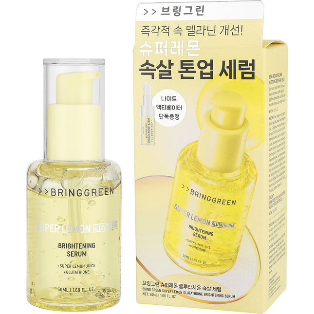 Bring Green Super Lemon Glutathione Set: Brightening Serum 50ml + Night Activator 1g --2pcs