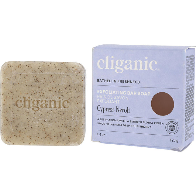 Cliganic Exfoliating Scrub Bar Soap - Cypress Neroli 125g/4.4oz
