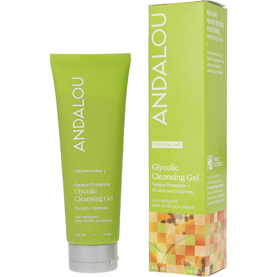 Andalou Naturals Resurfacing Glycolic Cleansing Gel 118ml/4oz