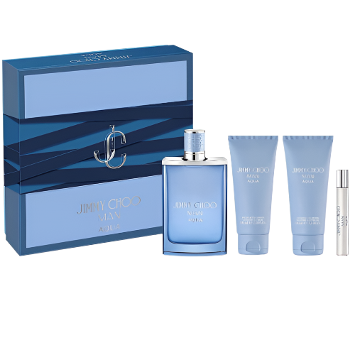 Jimmy Choo Man Aqua 4 Piece Gift Set for Men
