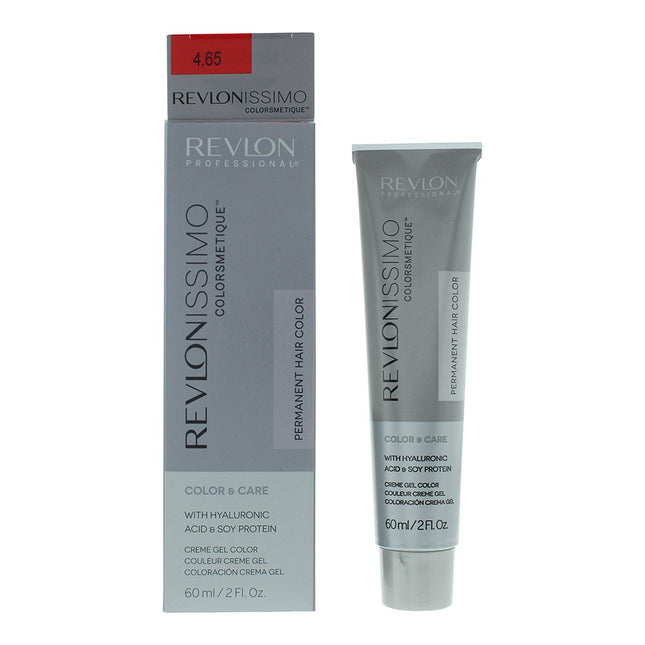 Revlon Revlonissimo Colorsmetique Permanent Hair Colour 60ml - 4.65 Medium Mahogany Red Brown, 60 ml for Women