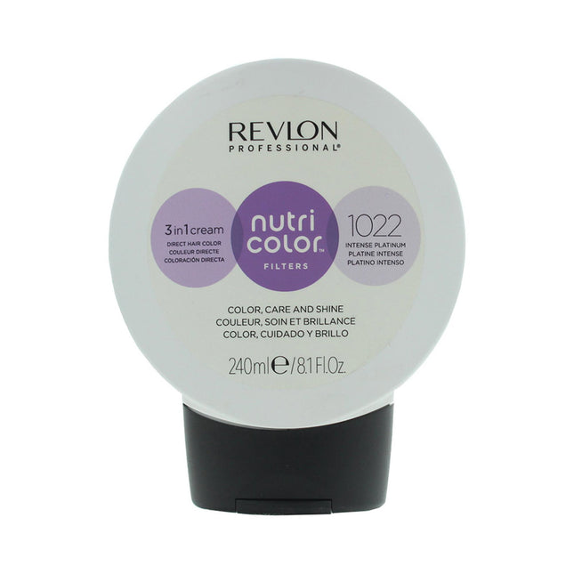 Revlon Nutri Color Filters 3 in 1 Cream Hair Colourant 240ml -1022 Intense Platinum, 240 ml for Unisex