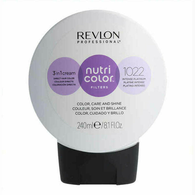 Revlon Nutri Color Filters 3 in 1 Cream Hair Colourant 240ml -1022 Intense Platinum, 240 ml for Unisex