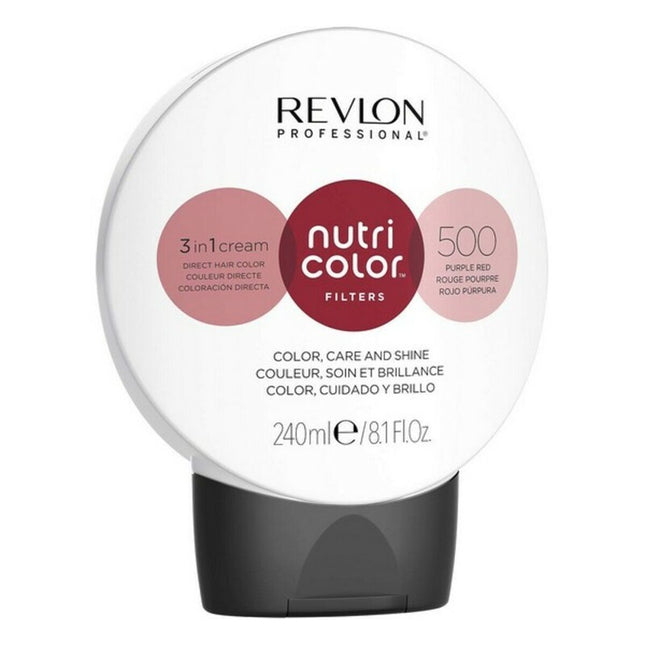 Revlon Nutri Color Filters 3 in 1 Cream Hair Colourant 240ml - 500 Purple Red, 240 ml for Unisex